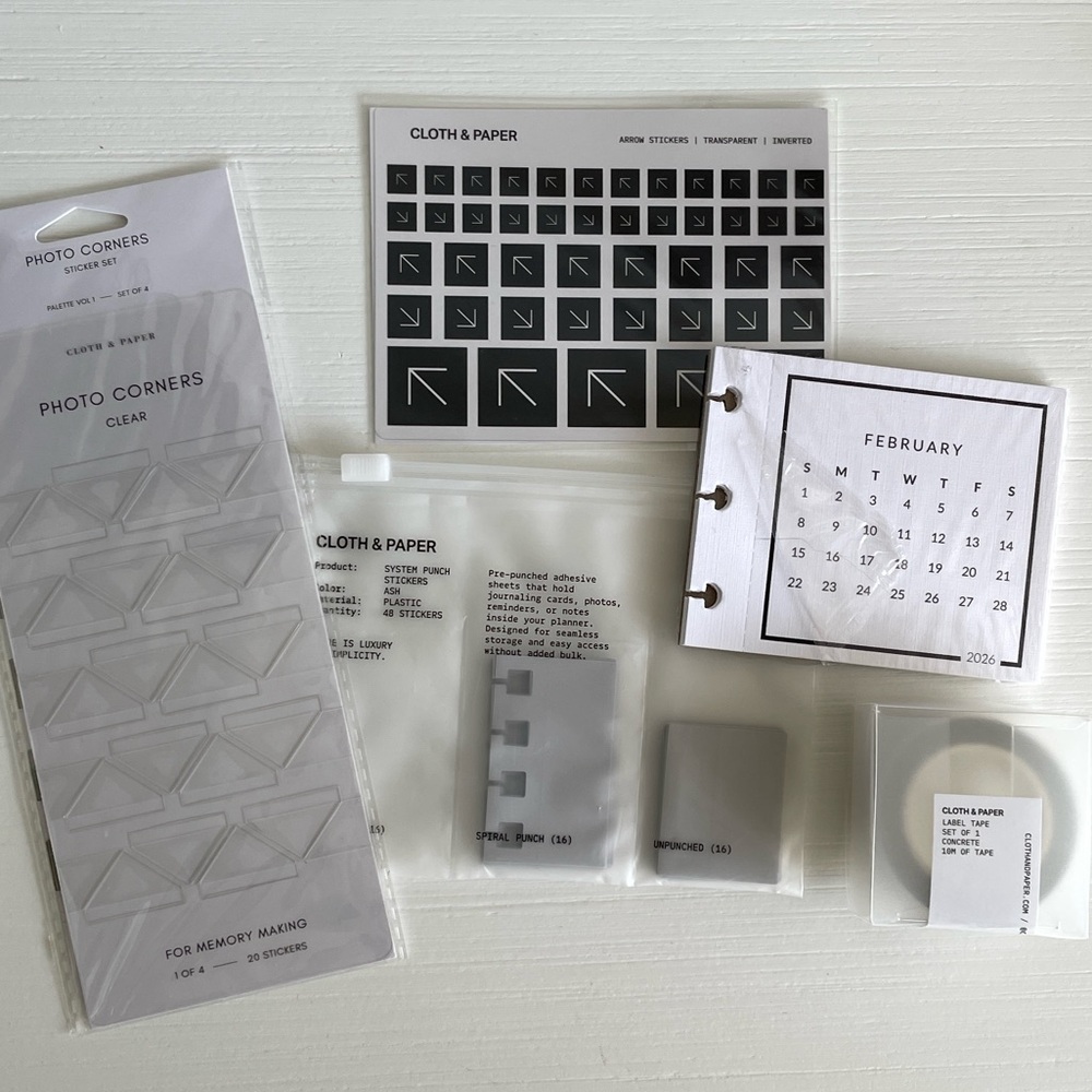 Cloth & Paper Planner Necessities Bundle